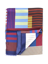 ETHNIC Multicolor Printed Pure Silk Scarf